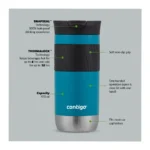 Contigo Byron 2.0 Stainless Steel Travel Mug 20oz – Leak-Proof SNAPSEAL™, Vacuum Insulated, 6H Hot / 12H Cold, Juniper