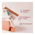 Pretty Girl Flawless Pedi Electronic Pedicure Tool – Rechargeable Callus Remover with LED Light, 2 Speeds & Roller Heads