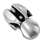Green Lion G266 Beetles Metal Wireless Mouse – Gray, 4800 DPI, Rechargeable Type-C