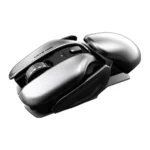 Green Lion G266 Beetles Metal Wireless Mouse – Gray, 4800 DPI, Rechargeable Type-C