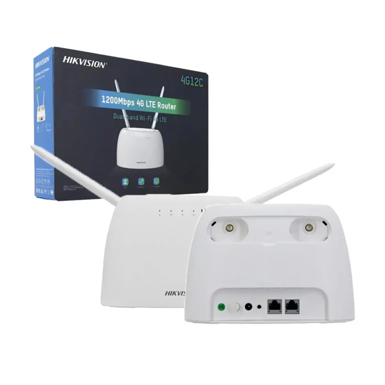 Hikvision DS-3WR4G12C 4G LTE Router – AC1200 Dual-Band Wi-Fi Router with SIM Card Support