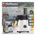 Hoffmans HM-8885 Salad Maker – 6-in-1 Electric Vegetable Cutter, Slicer & Shredder 200W