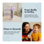 IGGODO Electric Baby Nasal Aspirator USB Rechargeable Nose Cleaner with 3 Suction Levels