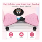 Adjustable Waist Twister Exercise Machine with Digital Display & 5 Resistance Bands Anti-Slip Ab Twister Board Home Fitness Equipment