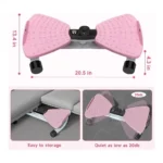 Adjustable Waist Twister Exercise Machine with Digital Display & 5 Resistance Bands Anti-Slip Ab Twister Board Home Fitness Equipment