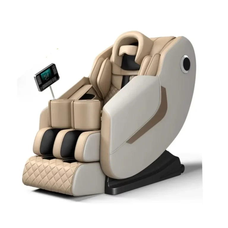 4D Zero Gravity Full Body Massage Chair, Heating, Airbag Compression, Bluetooth Speakers & Foot Rollers