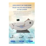4D Zero Gravity Full Body Massage Chair, Heating, Airbag Compression, Bluetooth Speakers & Foot Rollers