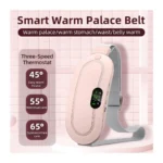 Smart Heating Waist Belt Warm Abdominal Therapy Belt for Comfort & Relaxation (Pink)