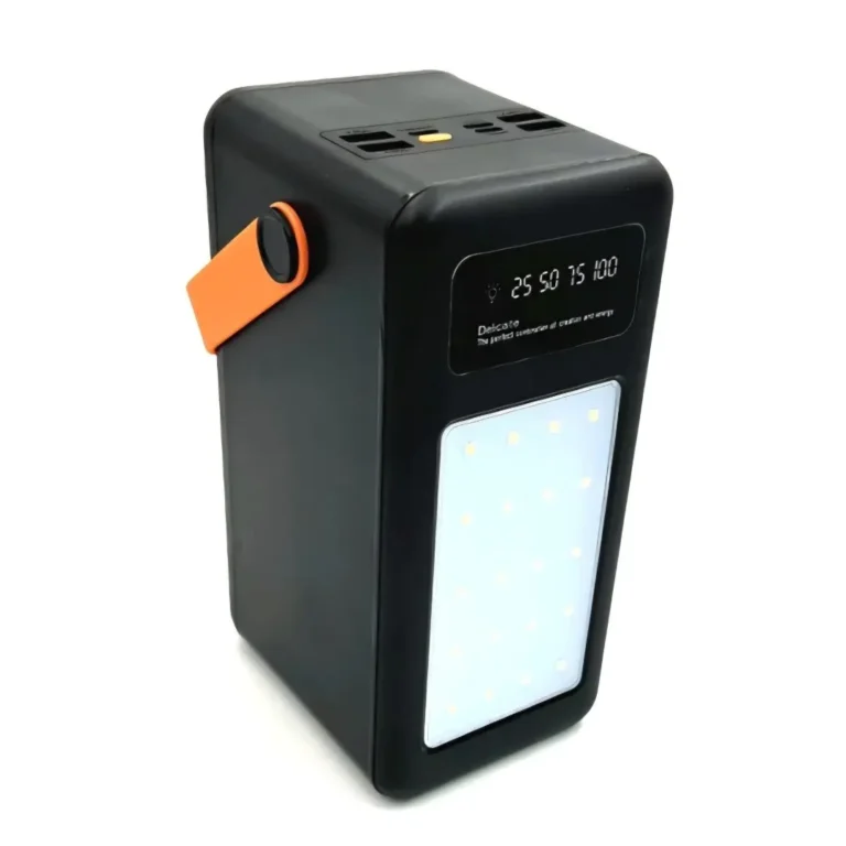 Oarmio Slice 100000mAh Power Bank with Built-in Cables, LED Light Panel, Digital Display, Fast Charging & Smart Protection
