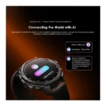 Oraimo Watch GT 1.43" AMOLED GPS Smartwatch OSW-852H Bluetooth Calling, 25-Day Battery, 3ATM Waterproof, 2 Replaceable Straps