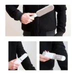 Pet Hair & Lint Remover Brush Set 2 Double-Sided Reusable Brushes with Self-Cleaning Bases for Clothes