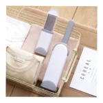 Pet Hair & Lint Remover Brush Set 2 Double-Sided Reusable Brushes with Self-Cleaning Bases for Clothes