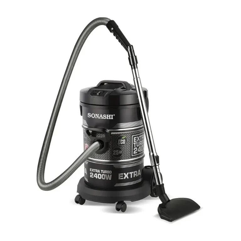 Sonashi SVC-9029D 25L Wet & Dry Drum Vacuum Cleaner – 2400W Powerful Suction, Blower Function, Multi-Stage Filtration