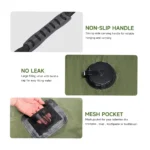 Solar Portable Shower Bag 20L (5 Gallon) Foldable Camping Shower with Temperature Indicator, Hose & Leak-Proof Design