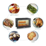 Sonashi STO-734 100Litre Electric Oven 2800W Convection Oven Toaster with Rotisserie, Interior Lamp