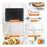 Sonashi STO-734 100Litre Electric Oven 2800W Convection Oven Toaster with Rotisserie, Interior Lamp