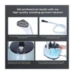 Sonashi SGS-325 1.8L Garment Steamer 1800W Fast Heat-Up Clothes Steamer with Ironing Board, Hanger & Telescopic Pole