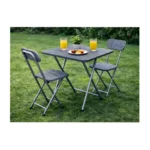 3-Piece Folding Bistro Table & Chair Set