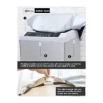 Waterproof Top Load Washing Machine Cover Thick Silver-Coated Fabric, Dustproof & UV Protection for Top Load Washers