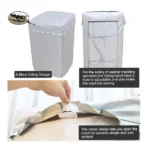 Waterproof Top Load Washing Machine Cover Thick Silver-Coated Fabric, Dustproof & UV Protection for Top Load Washers
