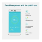 TP-Link M7200 4G LTE Mobile WiFi Hotspot Portable MiFi Router, 150Mbps, SIM Card Plug & Play, 8-Hour Battery