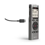 Philips DVT1170 VoiceTracer Digital Audio Recorder – 8GB, 360° Microphone, WAV Recording