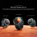 Oraimo Watch GT 1.43" AMOLED GPS Smartwatch OSW-852H Bluetooth Calling, 25-Day Battery, 3ATM Waterproof, 2 Replaceable Straps