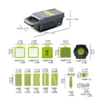 16-in-1 Multifunctional Vegetable Chopper & Slicer Set