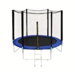8ft Heavy-Duty Trampoline with Safety Enclosure Net, Ladder & 250kg Weight Capacity