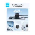Anker Nano 45W USB-C Fast Charger with 6 ft Cable Model B2692