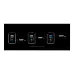 Anker Prime Charger 100W USB-C Foldable Charger 3-Port GaN A2688