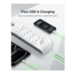 Belkin 8 Way Extension Cable Belkin Surge Protector Power Strip with 8 AC Outlets & 2 USB-C Ports