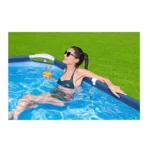 Bestway Steel Pro 4m x 2.11m x 0.81m Rectangular Above-Ground Swimming Pool Kit 5,700L Family Pool with Filter Pump