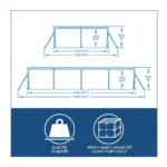 Bestway Steel Pro 4m x 2.11m x 0.81m Rectangular Above-Ground Swimming Pool Kit 5,700L Family Pool with Filter Pump