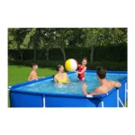 Bestway Steel Pro 4m x 2.11m x 0.81m Rectangular Above-Ground Swimming Pool Kit 5,700L Family Pool with Filter Pump
