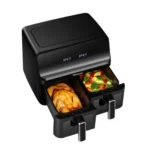 Hisense H08AFBK2S1 8Kitre Dual Zone Air Fryer Touchscreen Dual Basket Air Fryer with 8 Preset Programs