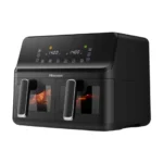 Hisense H08AFBK2S1 8Kitre Dual Zone Air Fryer Touchscreen Dual Basket Air Fryer with 8 Preset Programs