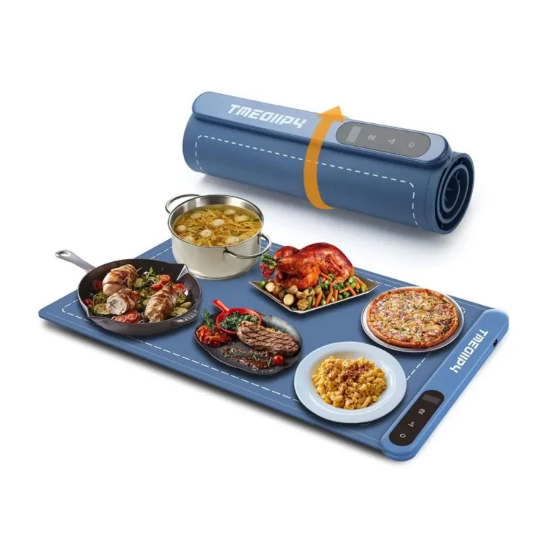 Rollable Electric Food Warming Mat with Touch Control & Timer
