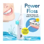 Power Floss Air Powered Dental Water Jet Oral Irrigator – Portable Cordless Dental Flosser