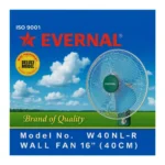 Evernal W40NL-R 16-Inch Wall Fan – 3 Speed Oscillating Fan with Plastic Blades