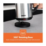 Geepas GK5466 1.8Litre Stainless Steel Electric Kettle 1500W, Silver
