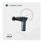 Green GMG-05 Lion Multifunctional Massage Gun 12 Speed Deep Tissue Percussion Massager with LED Display & 4 Massage Heads
