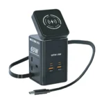 Green Lion 8-in-1 Universal Multi-Port Travel Adapter 65W GaN PD with Dual AC Outlets, USB-C & USB-A Fast Charging