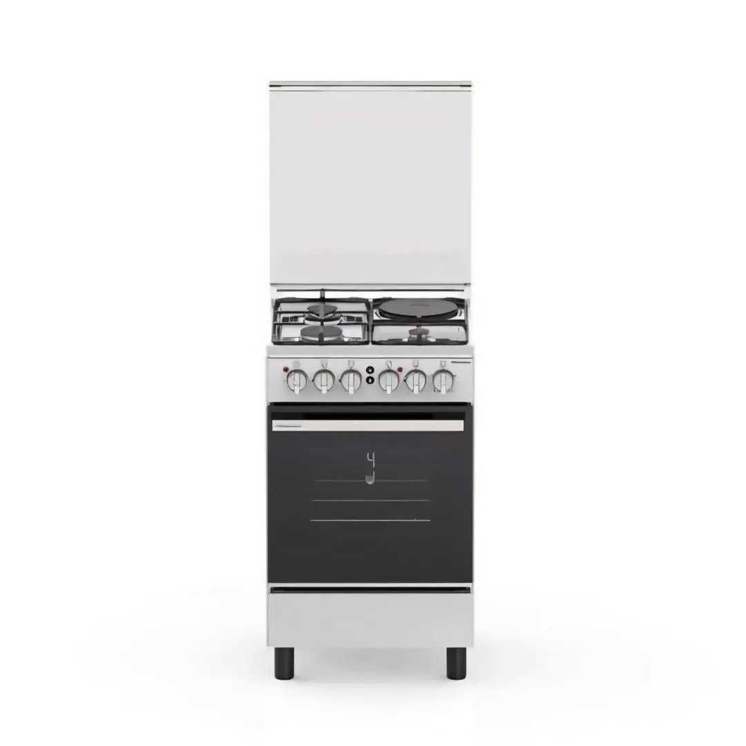 Hisense 3x1 cooker 50cm Hisense 50×50cm 3 Gas + 1 Electric Cooker with Grill HF531GEES