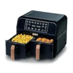 Kenwood HFP70.000BK Digital Dual Zone Air Fryer – 8L (4L + 4L) XXL Capacity, Twin Baskets