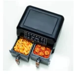 Kenwood HFP70.000BK Digital Dual Zone Air Fryer – 8L (4L + 4L) XXL Capacity, Twin Baskets
