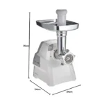 Kenwood MGP40 2100W Heavy-Duty Meat Grinder – Stainless Steel Mincer with Sausage, Kibbeh & Biscuit Attachments