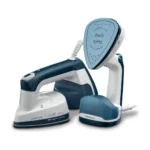 Kenwood 2-in-1 Garment Steamer + Steam Iron GSP40.000WB – 1000W Compact Fabric Steamer with Ceramic Soleplate