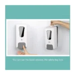1200ml Manual Wall-Mounted Soap & Hand Sanitizer Dispenser Easy Press Liquid Dispenser