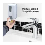 1200ml Manual Wall-Mounted Soap & Hand Sanitizer Dispenser Easy Press Liquid Dispenser